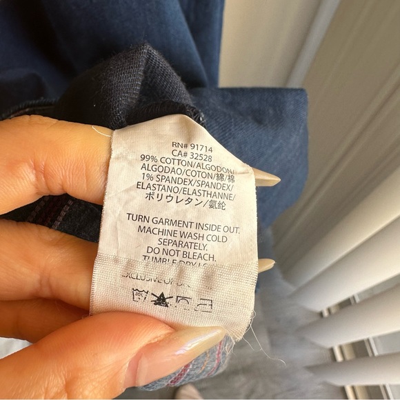 NWOT Vintage Armani Exchange Strappy Dark Wash Denim Mini Dress w/ Pockets - Picture 9 of 10